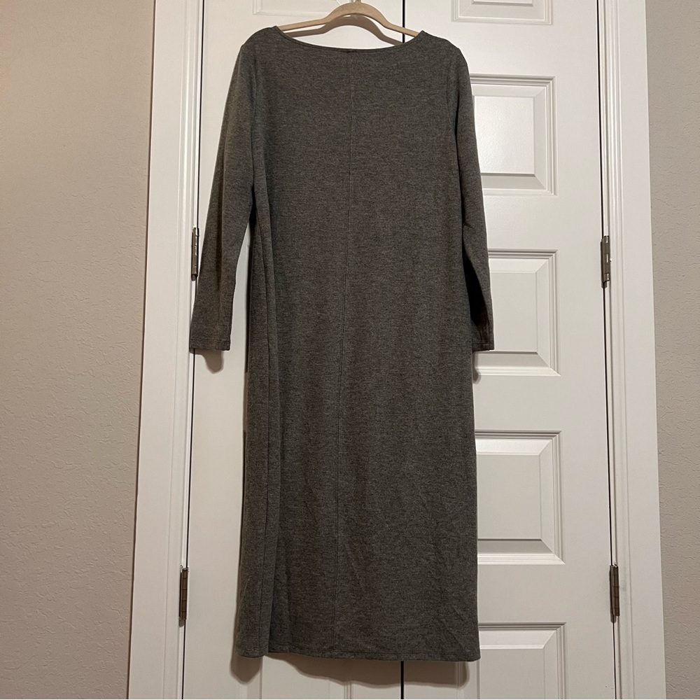 a new day Charcoal Long Sleeve Fleece Dress